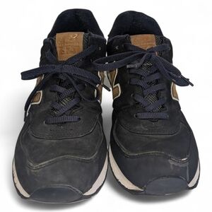 New Balance Men's Dark Blue and Brown Sneakers Runners Size 10.5 Flaws